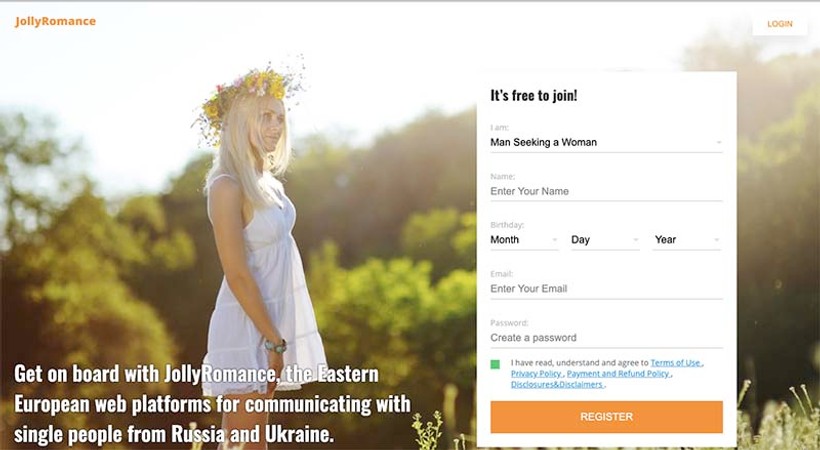 jollyromance registration