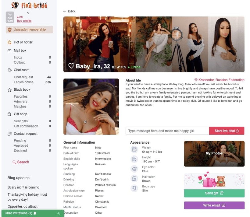 find bride profile