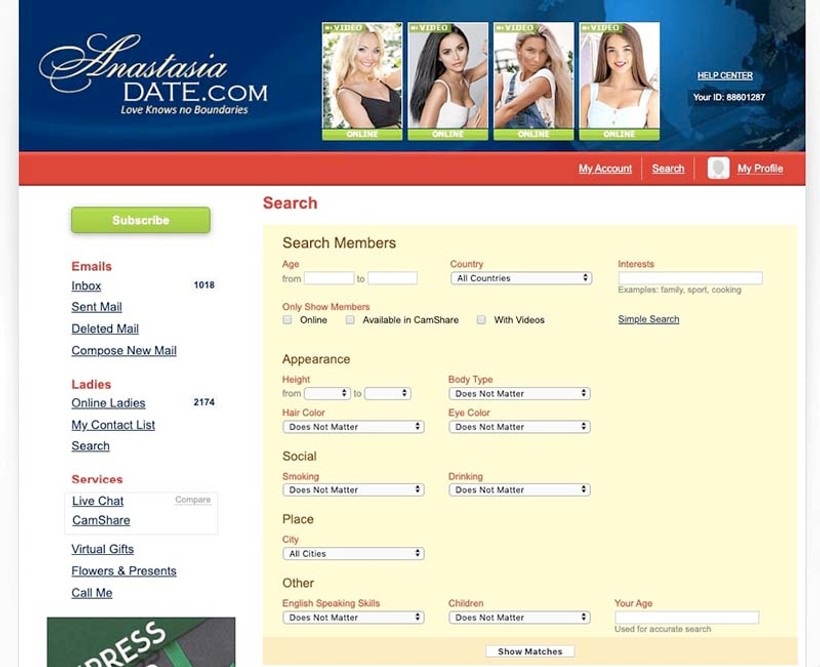 anastasiadate search